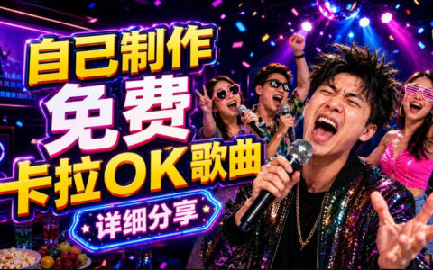 零基础AI制作免费卡拉OK视频教程，从歌曲生成、音轨分离到字幕制作、视频导出，手把手教学