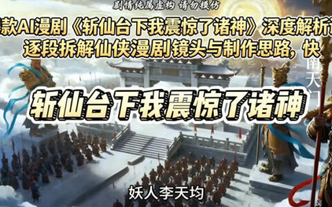 爆款AI漫剧《斩仙台下我震惊了诸神》深度解析课，逐段拆解仙侠漫剧镜头与制作思路，快速复刻爆款创作模式