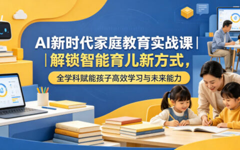 AI新时代家庭教育实战课｜解锁智能育儿新方式，全学科赋能孩子高效学习与未来能力