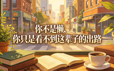 付费文章：你不是懒，你只是看不到这辈子的出路