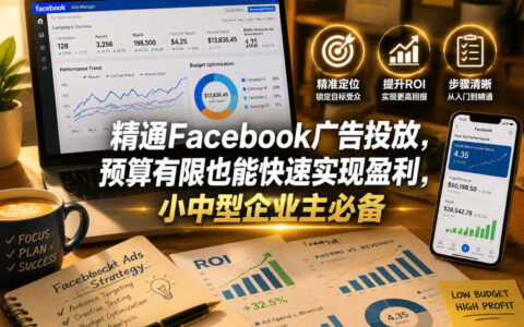 小中型企业主必看：预算有限也能快速盈利的Facebook广告实操攻略【原创双语字幕】