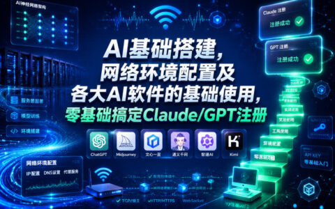零基础手把手：AI基础搭建、网络环境配置与Claude/GPT注册一站通