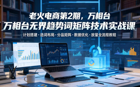 老火电商第2期：万相台无界趋势词矩阵实战课——计划搭建·选词布局·分品矩阵·数据优化·放量全流程教程