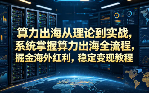 如何从理论到实战系统掌握算力出海全流程，掘金海外红利并实现稳定变现？