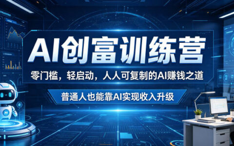 零门槛、轻启动：AI创富训练营如何让普通人可复制地实现收入升级