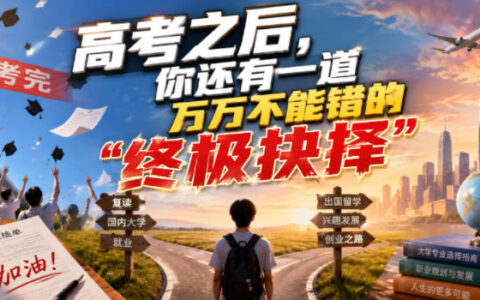 高考落幕后，别忽视那道决定你未来的“终极抉择”