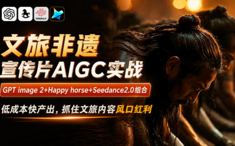 实战：如何用GPT Image 2+Happy Horse+Seedance2.0低成本快速制作文旅非遗宣传片并抓住内容红利？
