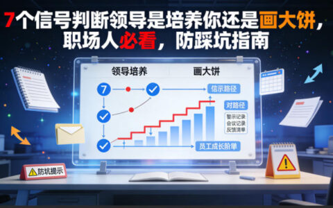 别被忽悠：7个信号判断领导是在培养你还是在画大饼，职场人必看