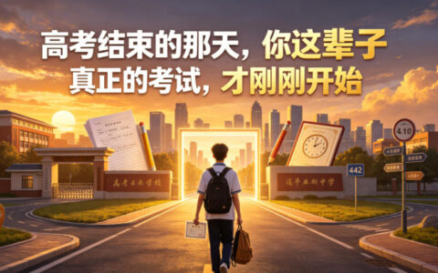 高考结束不是终点：那天起，你这辈子的真正考试才刚刚开始