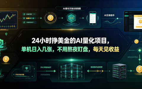 揭秘：一台电脑跑的AI量化项目，24小时自动挣钱，单机日入几十美刀，不用熬夜盯盘每天见收益