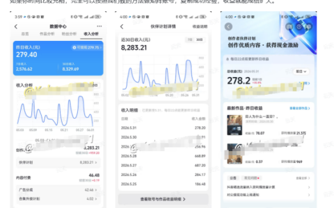 抖音10万粉博主亲授图文赛道变现全流程：手机/电脑可操作，每天30分钟产1–2条，日入约300元