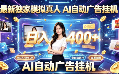 如何用最新独家“模拟真人+AI自动挂号挂G”实现日入400+？全程全自动实测揭秘
