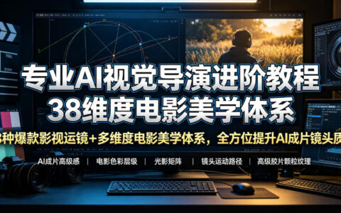 想让AI成片具备电影级高级感？38种爆款运镜＋多维电影美学，专业视觉导演进阶指南
