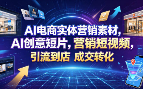 如何用AI创意短片和电商实体营销素材，高效打造引流到店的营销短视频并稳定提升门店客流与成交？