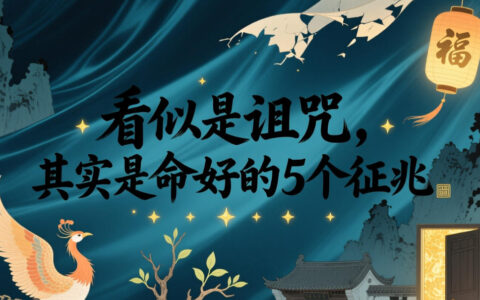 看似倒霉，其实好运在酝酿的5个信号