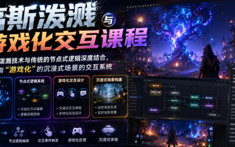 高斯泼溅×游戏化交互：深度融合节点逻辑的沉浸式场景设计探索