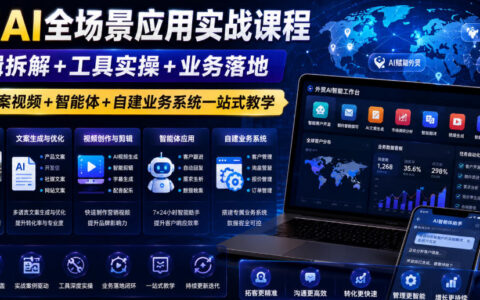 外贸AI实战全解析：从逻辑拆解到智能体落地，一站式掌握工具应用与业务系统构建