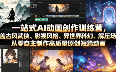 零基础也能做动画？一站式AI创作营带你玩转古风武侠到异世界科幻