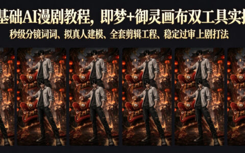 零基础也能做AI漫剧：用即梦和御灵画布实现秒级分镜、拟真人建模与全流程上剧实操指南