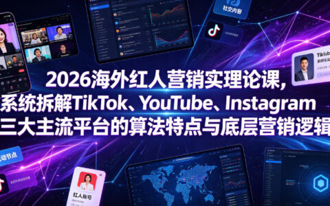 2026海外红人营销实战指南：深入解读TikTok、YouTube、Instagram算法机制与营销底层逻辑