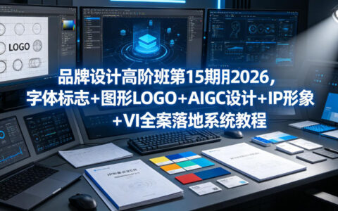 品牌设计高阶班·第15期：2026全新系统课程——字体标志×图形LOGO×AIGC设计×IP形象×VI全案落地
