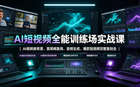 AI短视频到底怎么做？从换背景、首尾帧复用到爆款视频复刻，这套实战课一次讲透