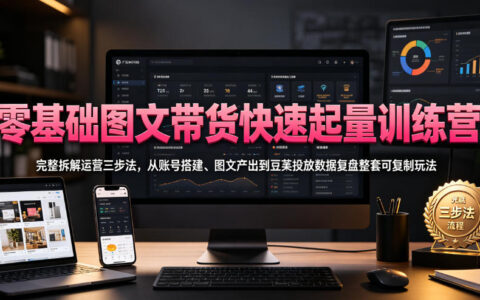 零基础也能玩转图文带货：从账号搭建到投放复盘的三步快速起量法全解析
