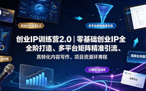 零基础也能打造个人创业IP：全流程IP打造、精准引流与口碑变现实战指南