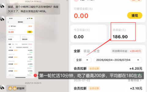 【流量体联盟】真能几分钟赚30-40r？实测这个“无脑矩阵玩法”到底怎么操作