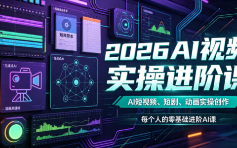 2026年零基础如何系统学习AI视频创作？从短视频、短剧到动画实操进阶全攻略