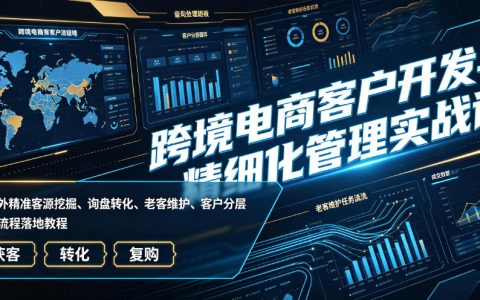 做跨境电商怎么系统开发客户？从精准获客到老客维护的全流程实战指南