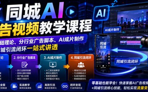 同城AI广告视频怎么做？从基础理论到行业脚本、AI成片与同城引流闭环一次讲透