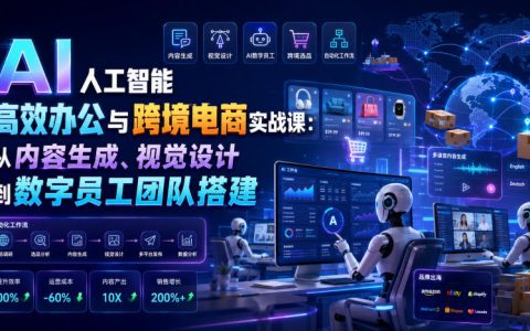 AI人工智能如何提升跨境电商效率？从内容生成、视觉设计到数字员工团队搭建全实战解析