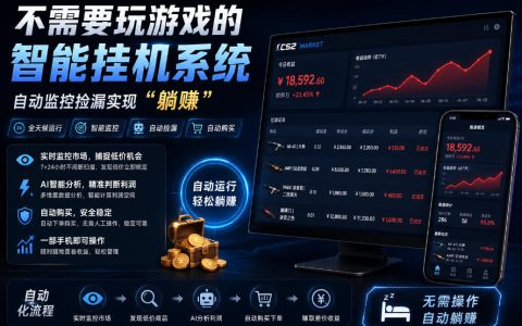 深度揭秘：不玩游戏也能做游戏搬砖？无需自己挂G、无需购买设备，数据可全程验证