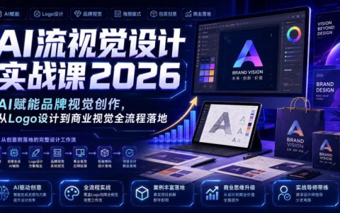 2026，AI如何赋能品牌视觉？这门实战课带你从Logo到商业视觉全流程落地