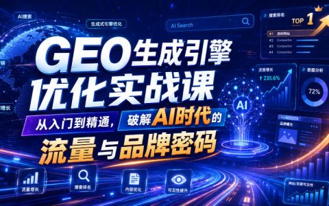 GEO生成引擎优化从入门到精通：AI时代流量增长与品牌破局全攻略