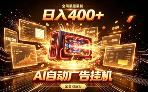 AI自动广告挂机真的能日入400+吗？一文带你看清“躺赚式变现”的真相