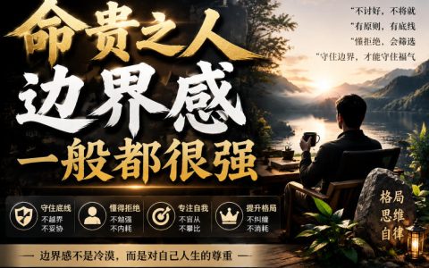 为什么命越贵，边界感越强？