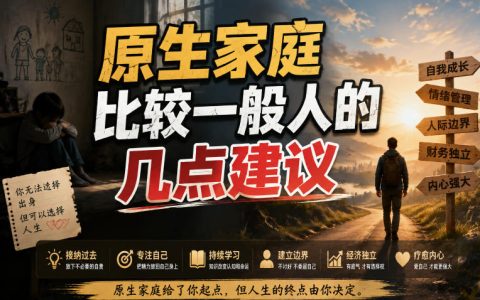 原生家庭一般的人，给你这几条建议