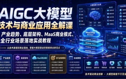 一文看懂AIGC大模型技术与商业应用：产业趋势、底层架构、MaaS商业模式及全行业落地实战