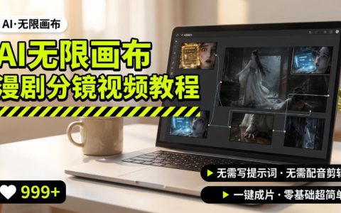 小白也能用AI无限画布做爆款漫剧分镜视频：无需脚本和音频，一键出片保姆级教程