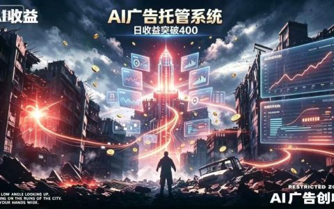 AI智能广告如何做到全自动化？小白0基础也能单日冲刺400+的实操揭秘