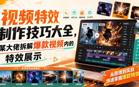 爆款视频特效是怎么做出来的？大佬带你拆解案例与实用技巧大全