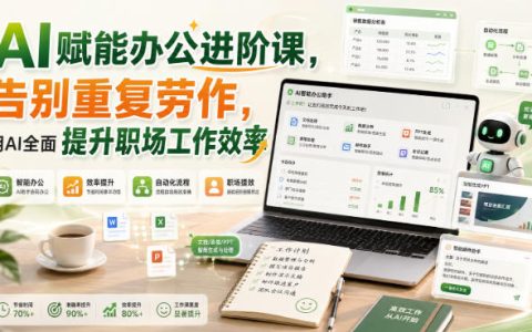 如何用AI告别重复劳作？一门办公进阶课带你全面提升职场效率