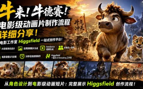 如何用Higgsfield一站式平台做出电影级动画？完整制作流程详解