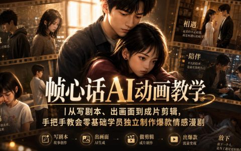 零基础如何用AI做出爆款情感漫剧？从剧本创作到画面生成再到剪辑成片的全流程教学