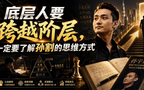 底层人想跨越阶层，为什么必须先理解“孙割”的思维？