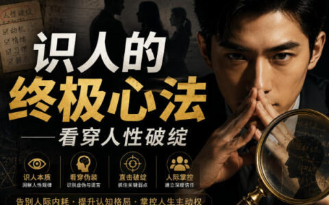 如何一眼识人？看穿人性破绽的终极心法
