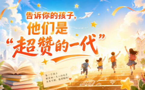 为什么要告诉孩子：你们是“超赞的一代”？
