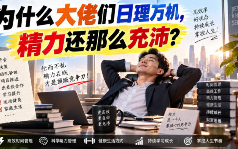日程爆满却精神满满，大佬们的精力从哪来？